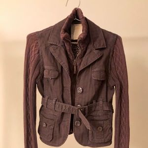 Vintage Y2K 70’s knit utility jacket